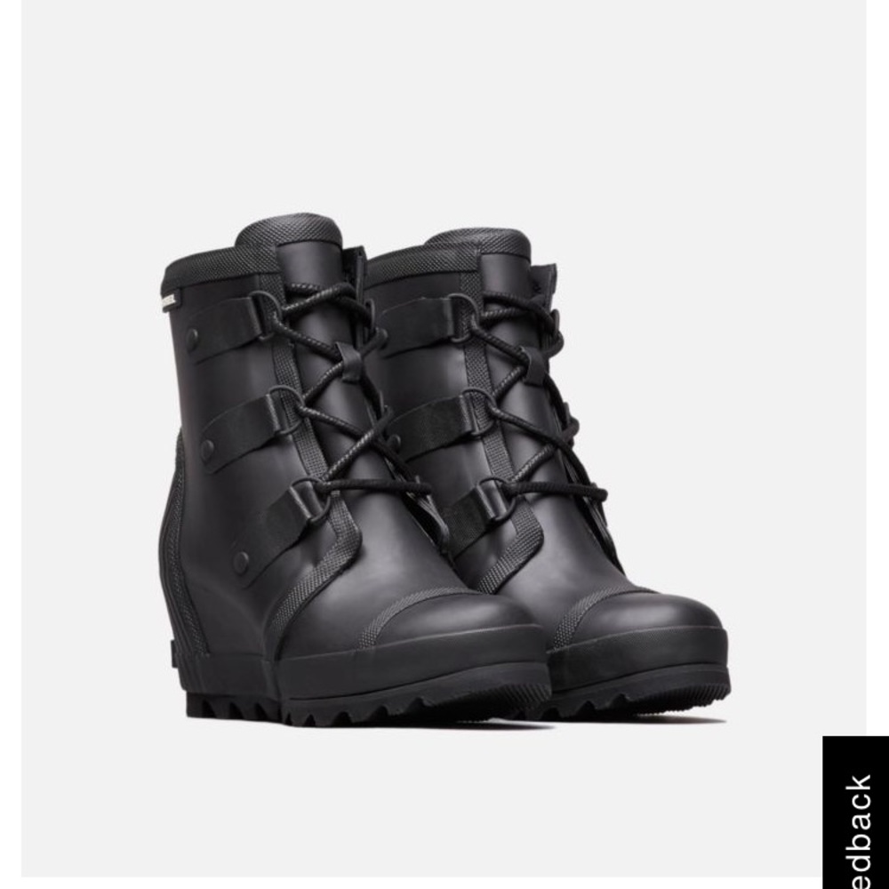 Sorel Joan Rain Wedge Bootie size 7.5